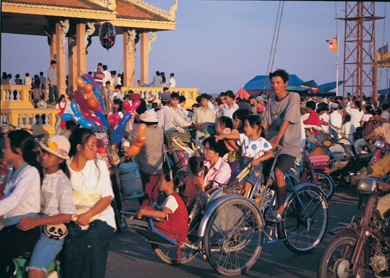 Waterfront activity, Phnom Penh