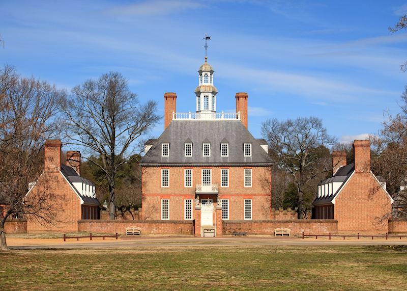 The Governor's Palace in Williamsburg, Virginia