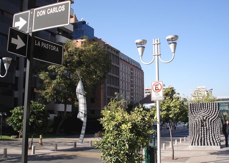 Sanhattan business district, Santiago, Chile