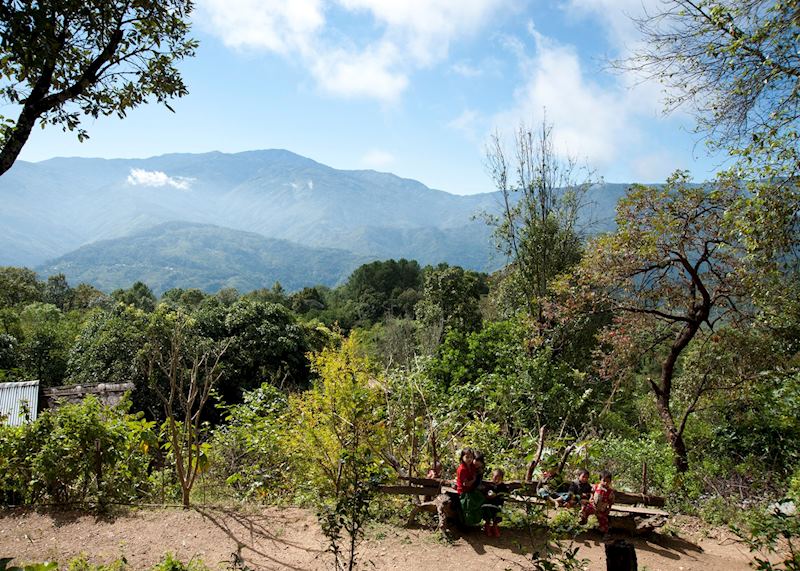 Village life in the Chin Mountains, Kanpetlet, Myanmar
