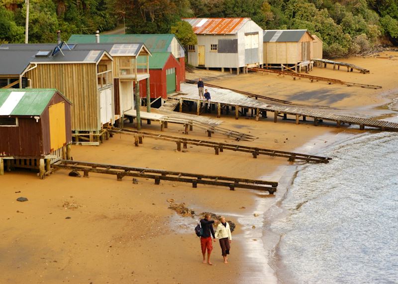Boat sheds, Stewart Island