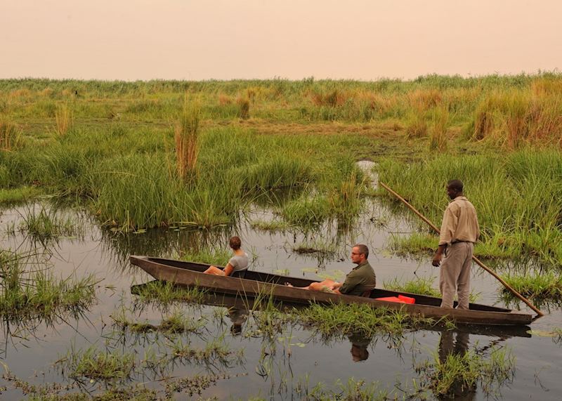 Mokoro trip from Linyanti Bush Camp,Linyanti Wetlands