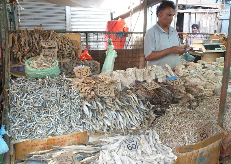 Dried fish market, Kandy, Sri Lanka
