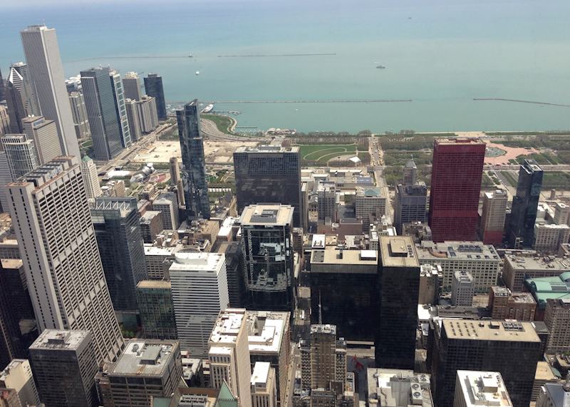 Lake Michigan and Millenium Park, Chicago