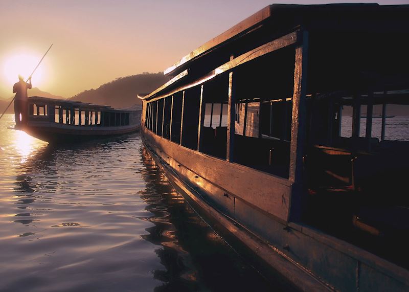 Sunset on the Mekong, Laos
