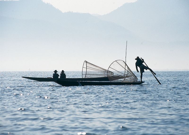 Leg Rowers on Inle Lake