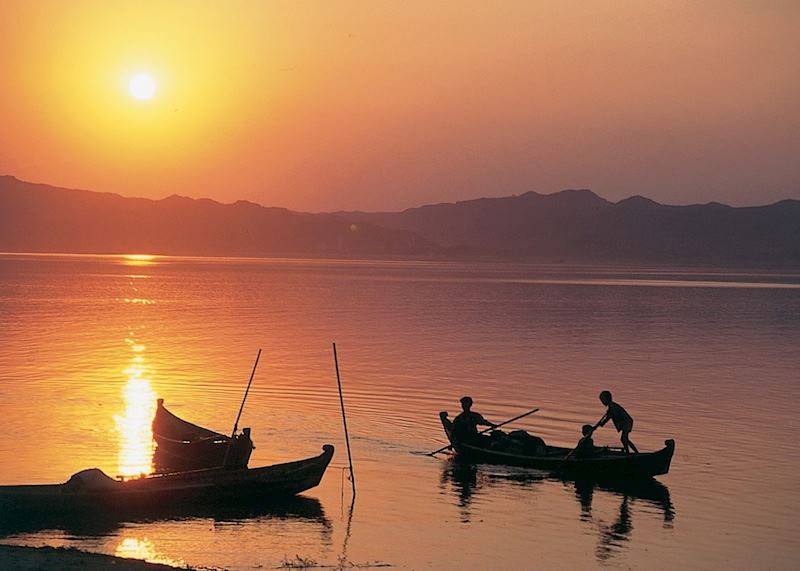 Sunset on the Ayeyarwady