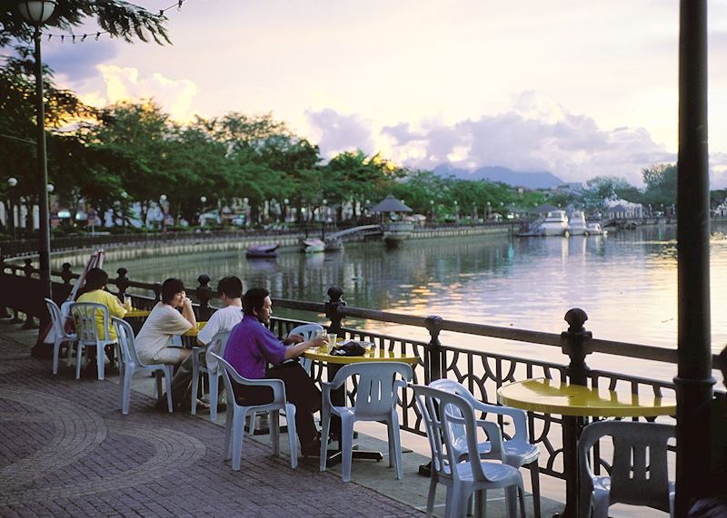 Waterfront cafe in Kuching, Sarawak