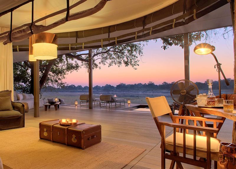 View from your villa, Chinzombo Camp, South Luangwa National Park