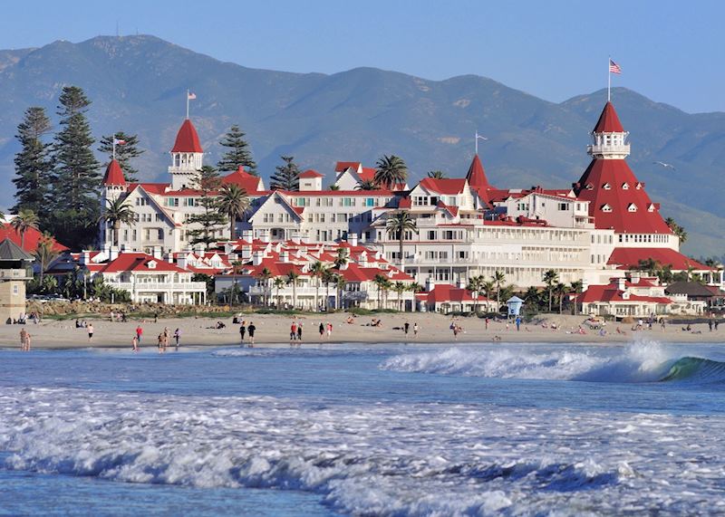 Beach, Hotel del Coronado, San Diego