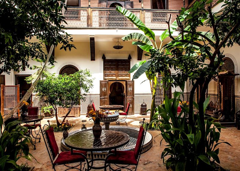 Courtyard at Riad Ilyaka, Marrakesh