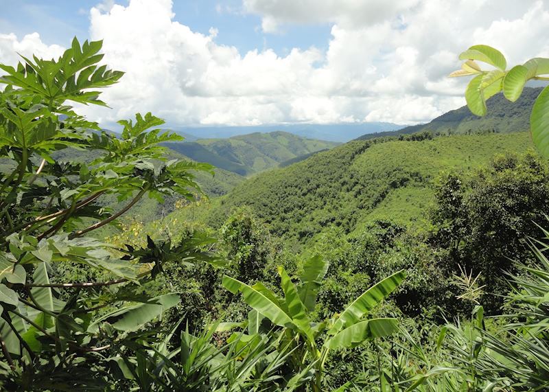Mountain views on the outskirts of Luang Prabang
