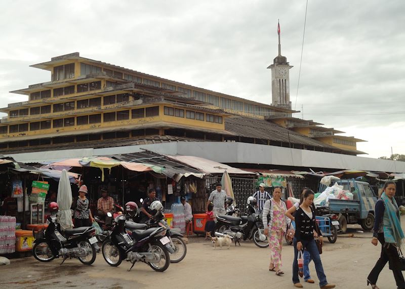 French colonial Central Market, Battambang
