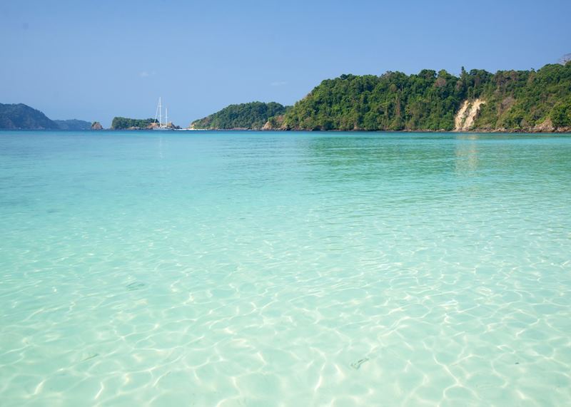 Azure water on the Mergui Archipelago
