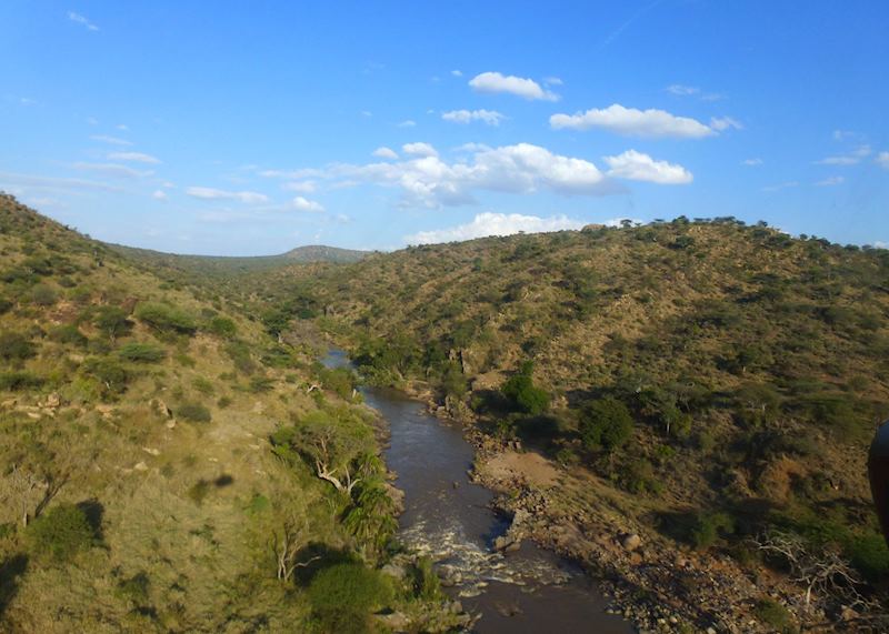Ol Malo from the air, Ol Malo Ranch