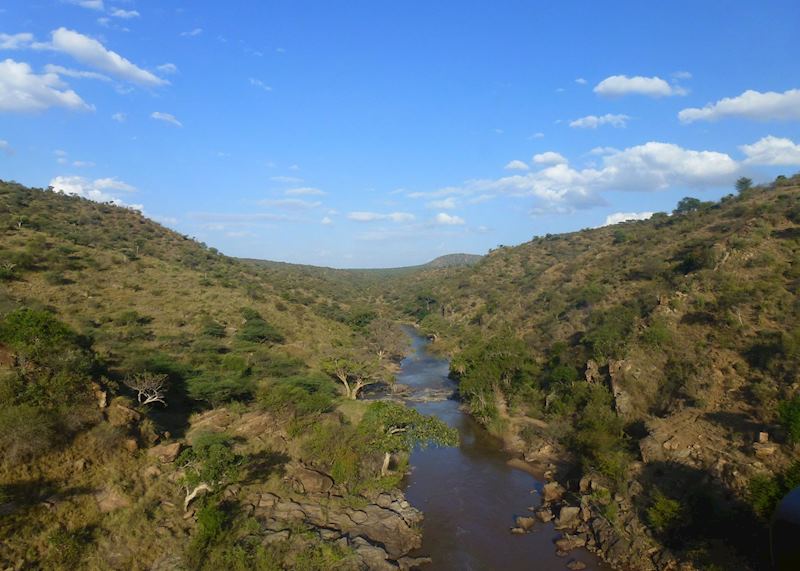 Ol Malo by helicopter