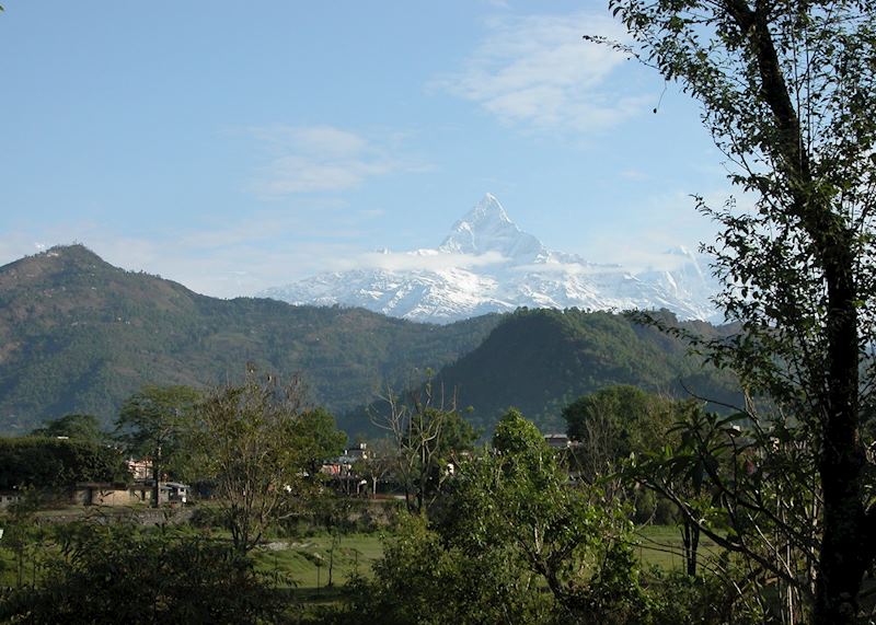 Fishtail Mountain, viewed from Pokhara