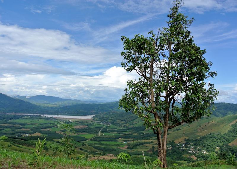 The view looking out over the Mekong, Chiang Khong, Thailand