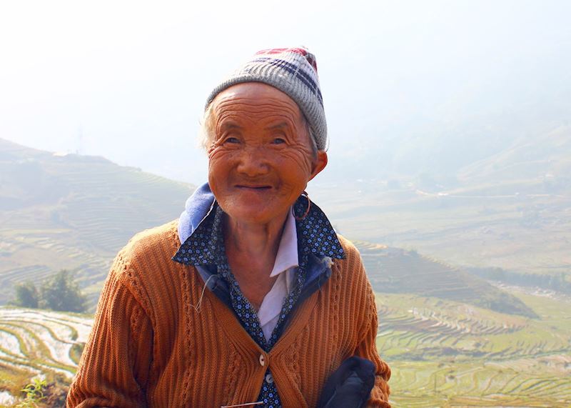 One hundred year-old woman, Sapa Valley, Vietnam