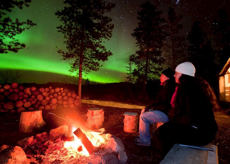 Enjoying the Yukon night sky