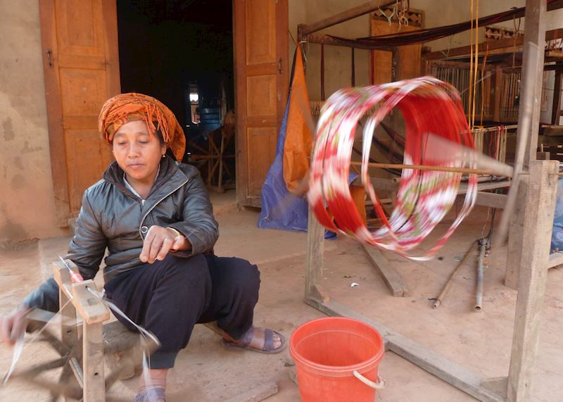 Local weaving village