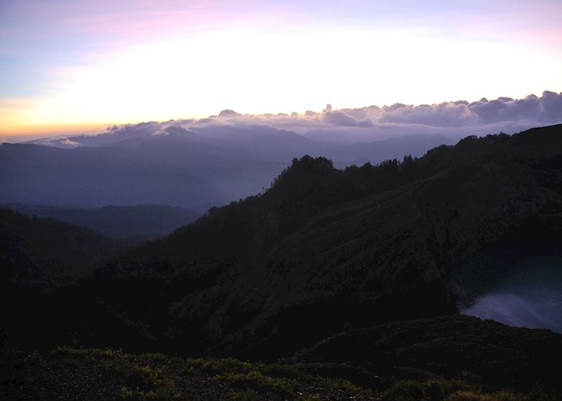 Sunrise over Kelimutu, Flores