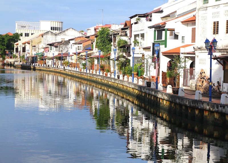 Riverside views in Malacca, Malaysia