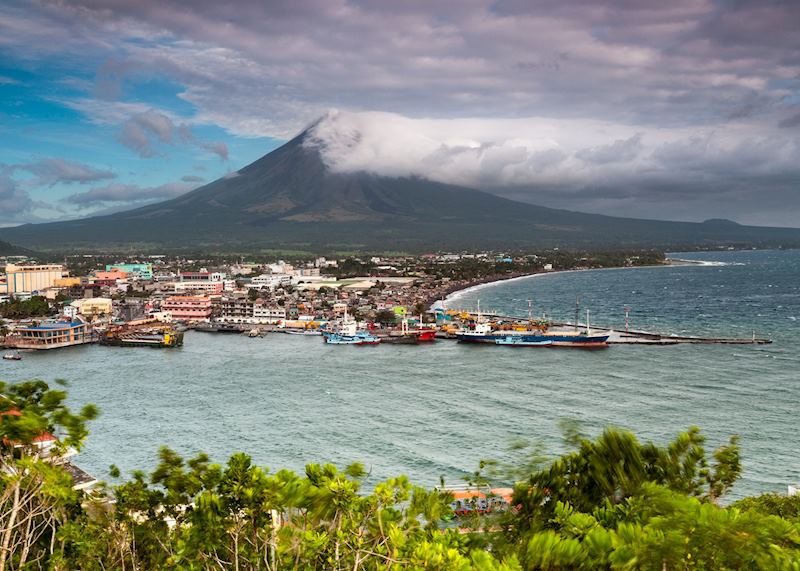 Legazpi with Mount Mayon as its backdrop, Philippines
