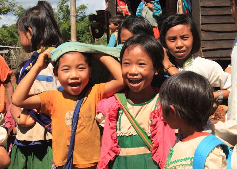 School children near Loikaw