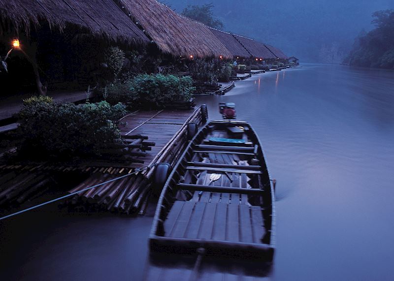 Dawn breaks in Kanchanaburi, Thailand