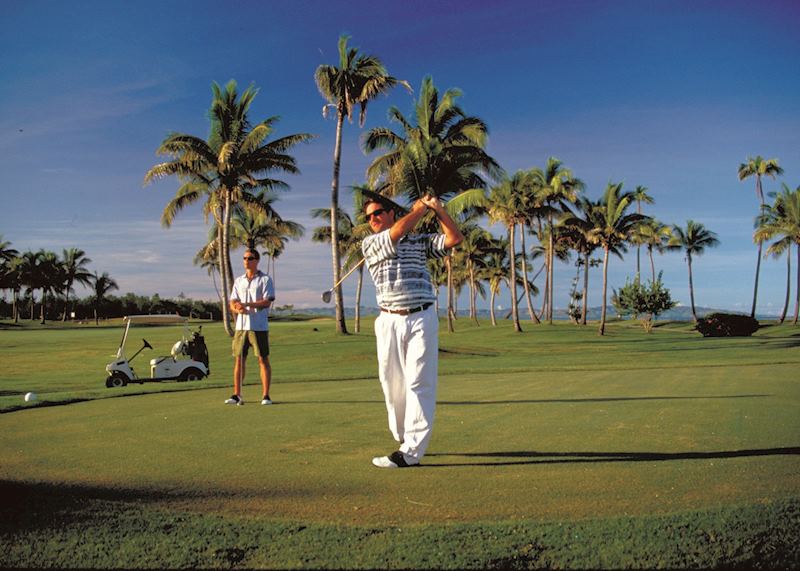 Golf course on Denarau Island and Port Denarau