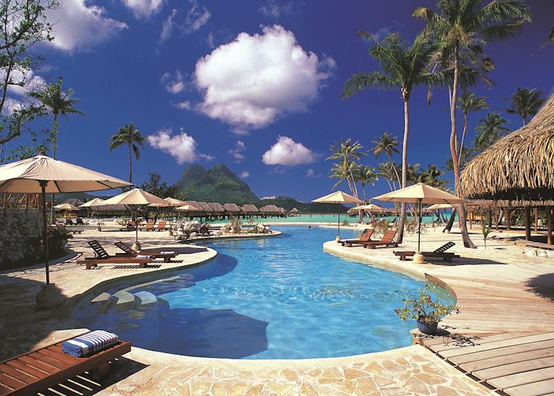 The pool at Pearl Beach Resort, Bora Bora