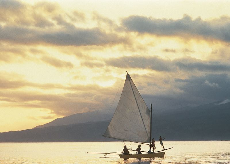 Sailing in Tahiti