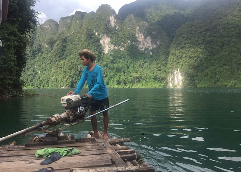 Bamboo Raft in Khao Sok
