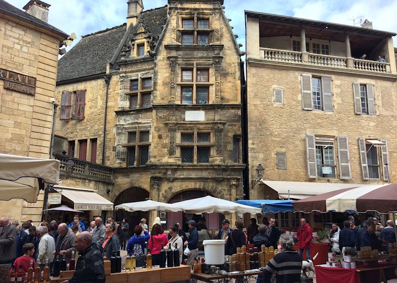 Local market in Sarlat-la-Canéda