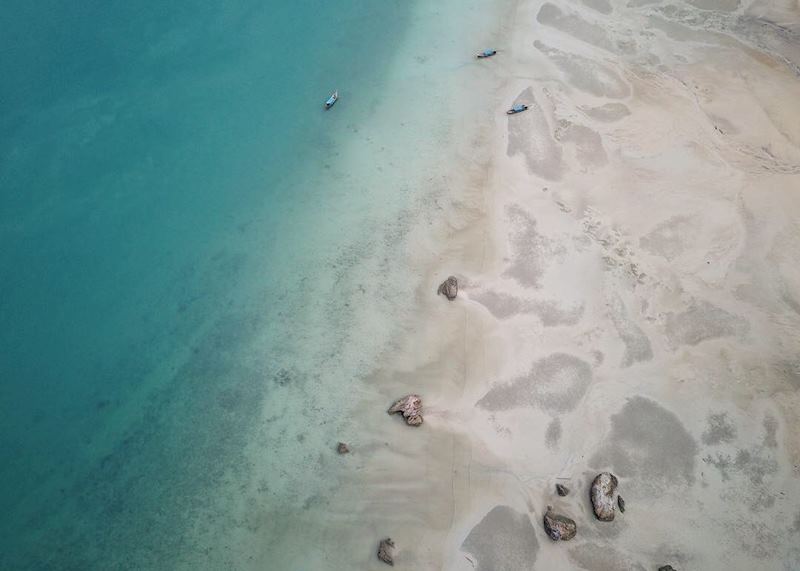 Krabi aerial beach view