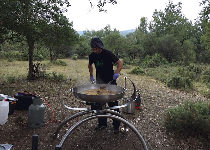 Truffle cooking demonstration, Central Greece