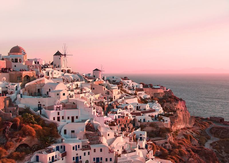Sunset in Oia, Santorini