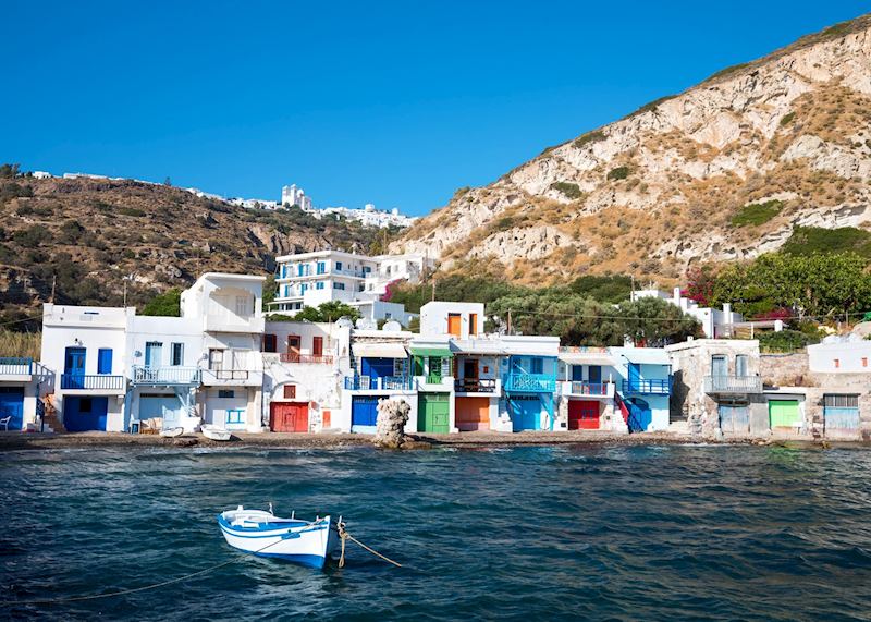 Fishermen's houses in Klima, Milos