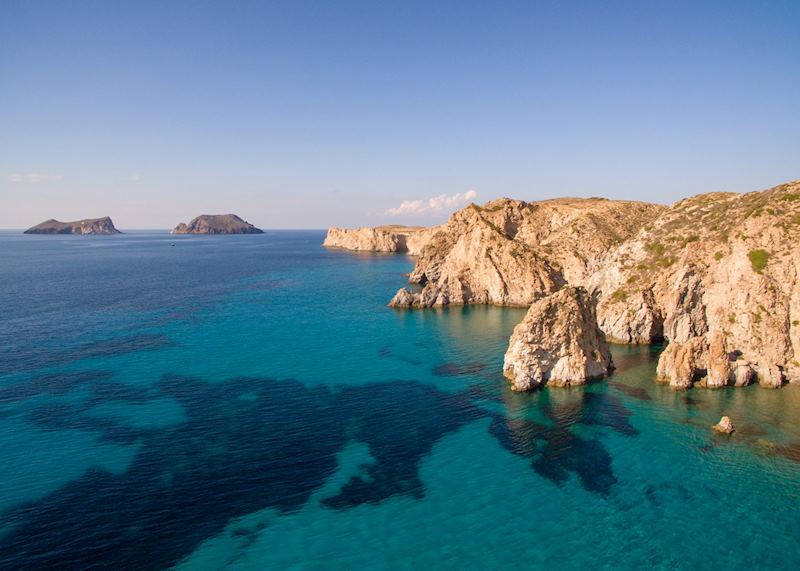 Rocky coastline, Milos