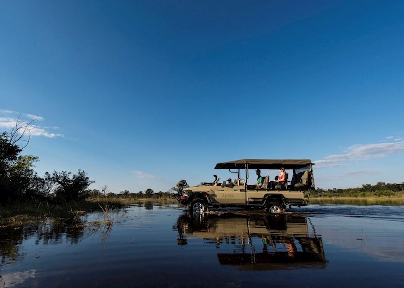Game drives in the Khwai Private Reserve
