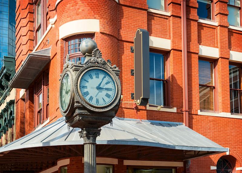 Street Clock in Downtown Fort Worth, Texas