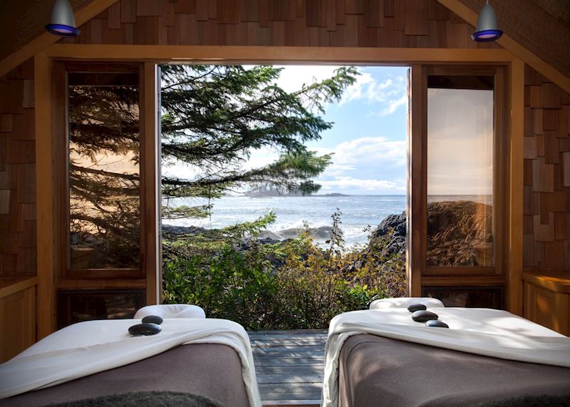 View from the Cedar Spa at The Wickaninnish Inn, Tofino