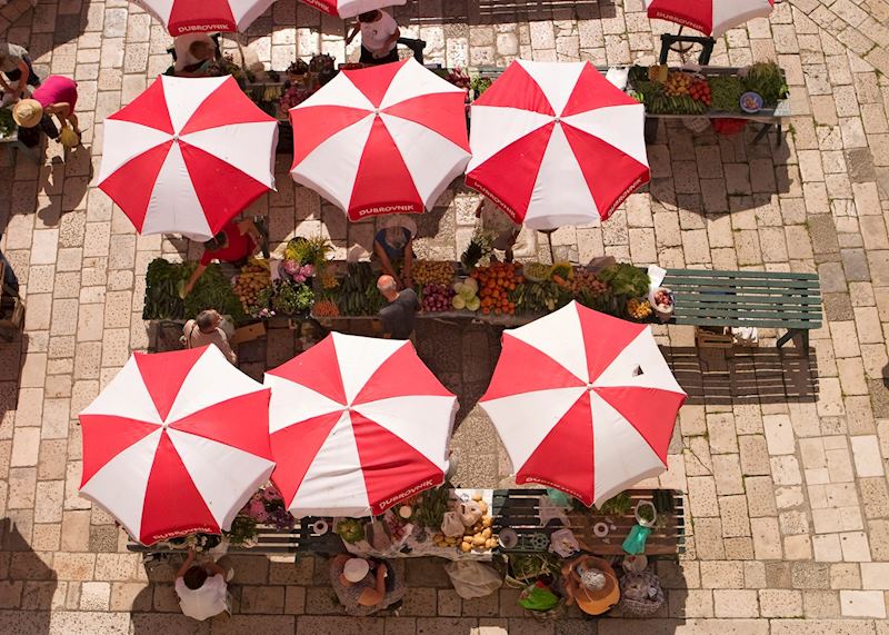 Dubrovnik market, Croatia