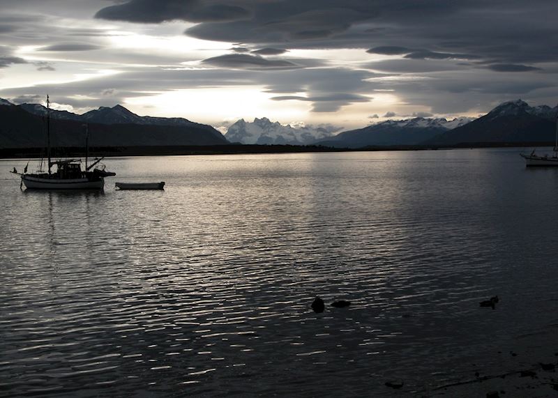 Sunset in Puerto Natales, Chile