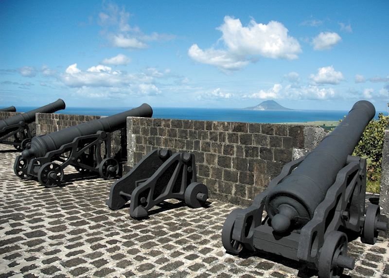 Cannon guns at Brimstone Hill Fortress and National Park, Saint Kitts & Nevis
