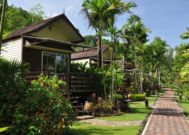 Deluxe Garden Bungalow Exterior at Tup Kaek Sunset