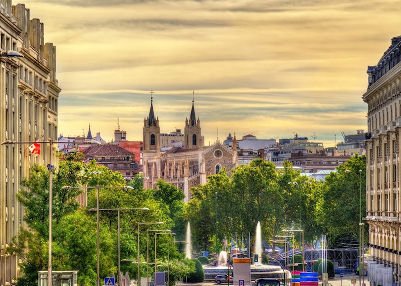 View to the Paseo del Prado, Madrid