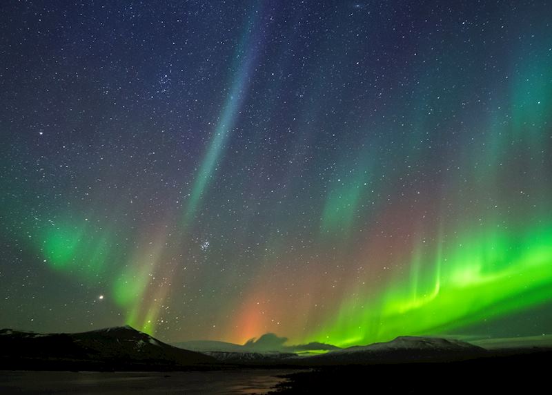 Northern lights in West Iceland