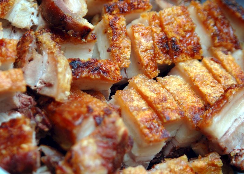 Peruvian inspired pork belly